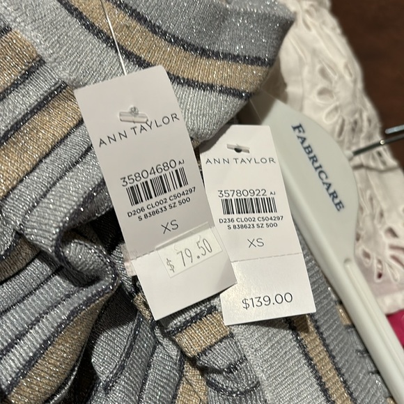 Festive Ann Taylor two-piece set. Tank style top with pleated long skirt - Picture 7 of 7